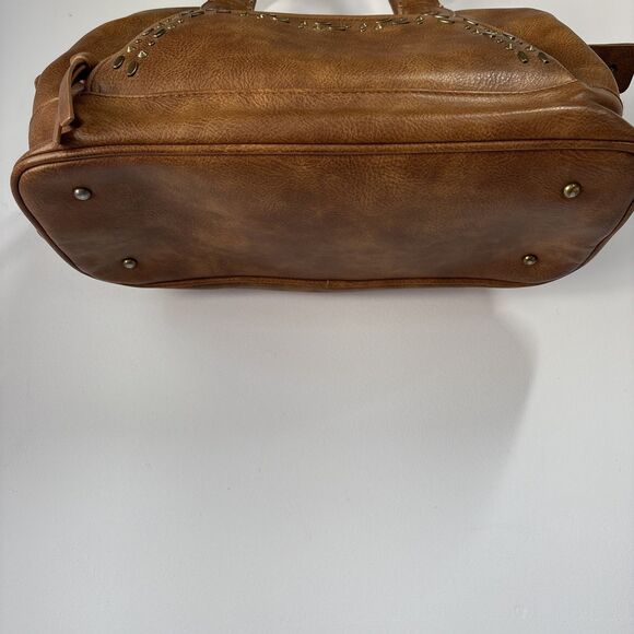 STEVE MADDEN Brown Vegan Satchel Bag - Picture 3 of 13